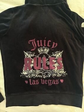 Juicy Couture 'Juicy Rules Las Vegas' velour Hoodie